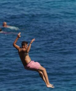 Sprung ins Meer - Cala Llombards Mallorca (1)