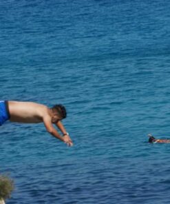 Sprung ins Meer - Cala Llombards Mallorca (3)