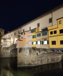 Florenz - Ponte Vecchio Außenansicht bei Nacht